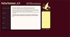 Desktop Screenshot of kulturhammer.de